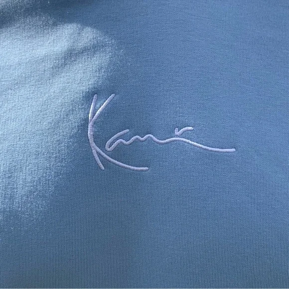 Karl Kani Signature Essential Pullover Hoodie | M | Light Blue NEW!! - Picture 7 of 14